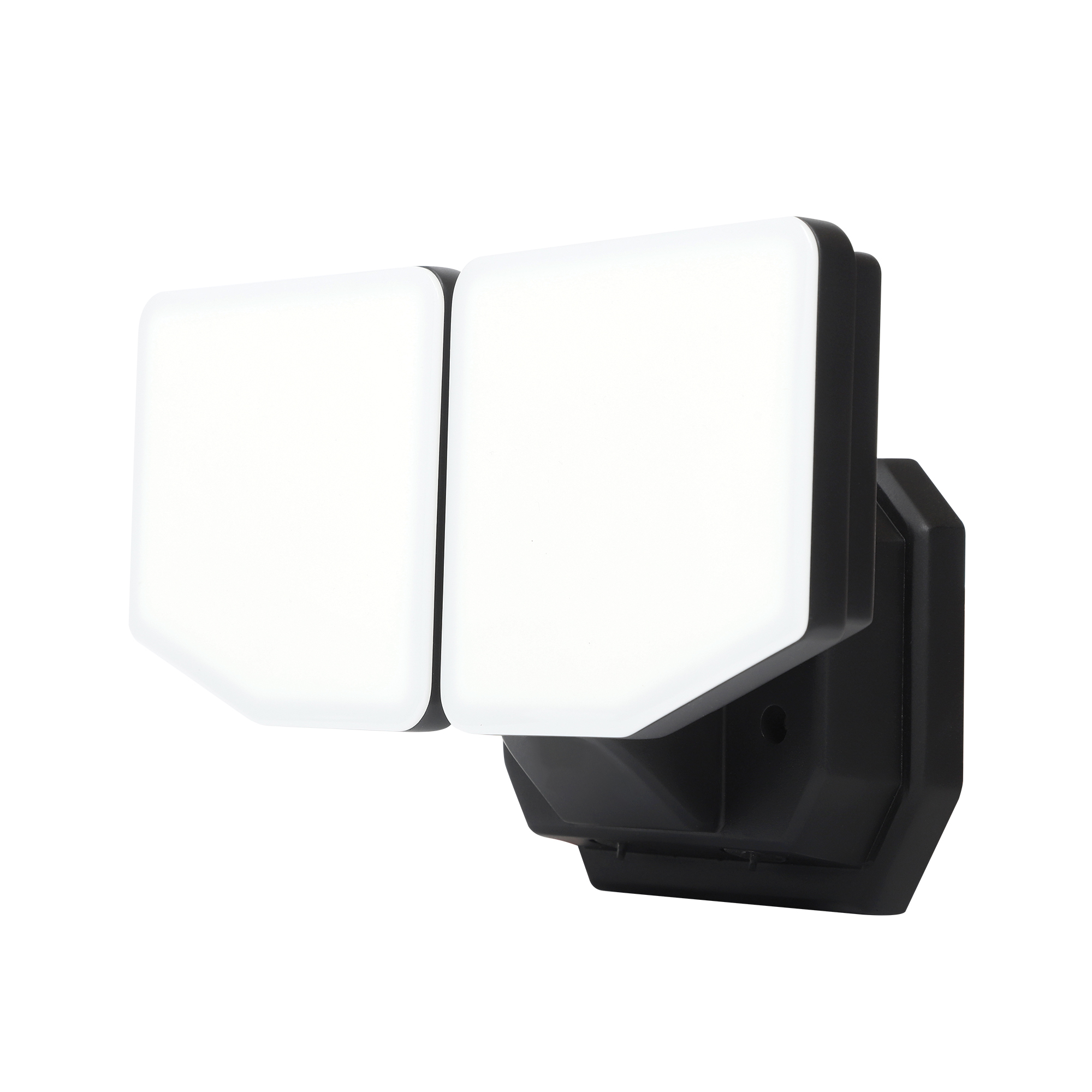 Pinegreen Lighting LED Dual Head Security Light — 3000 Lumens, Switch Operated, Adjustable CCT, Black, Model# CL-SLS3000AC-2HCCTB